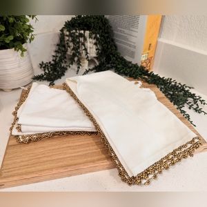 Pier One Imports Beaded Napkins Set of 6